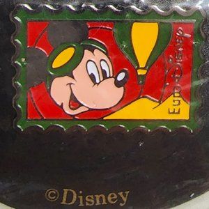 Disney Pin - Eurodisney Stamp Mickey in a Hot Air Balloon 7256 1992 New
